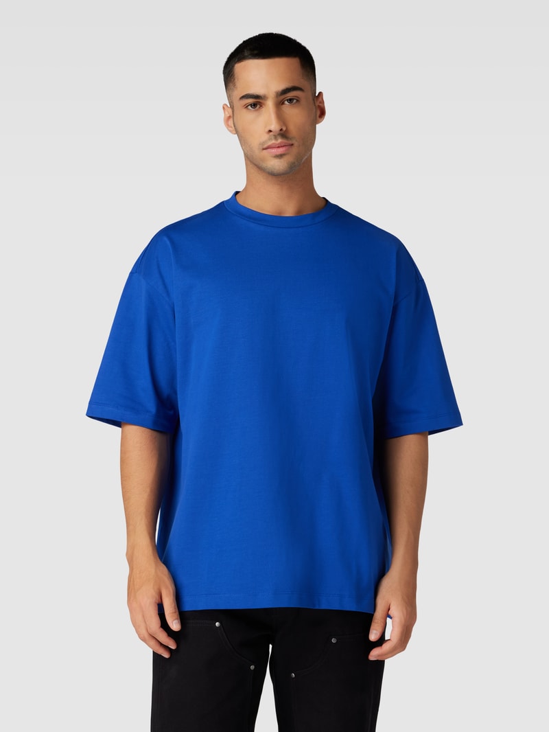 Oversized T-Shirt mit überschnittenen Schultern in royalblau