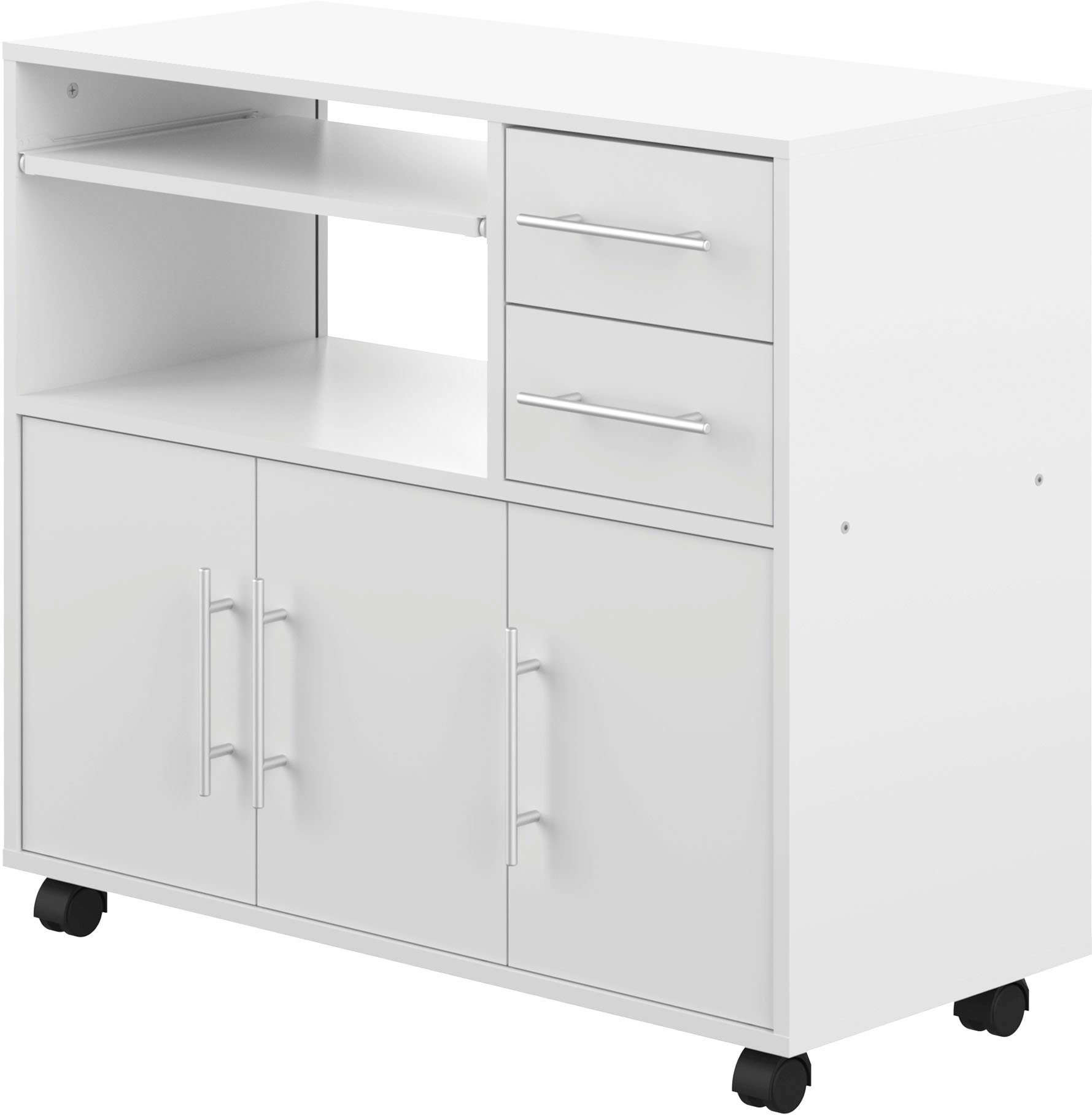 TemaHome Mehrzweckschrank Marius Breite 89 cm, auf Rollen