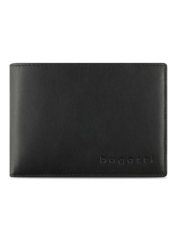 bugatti, Geldbörse, Leder, schwarz