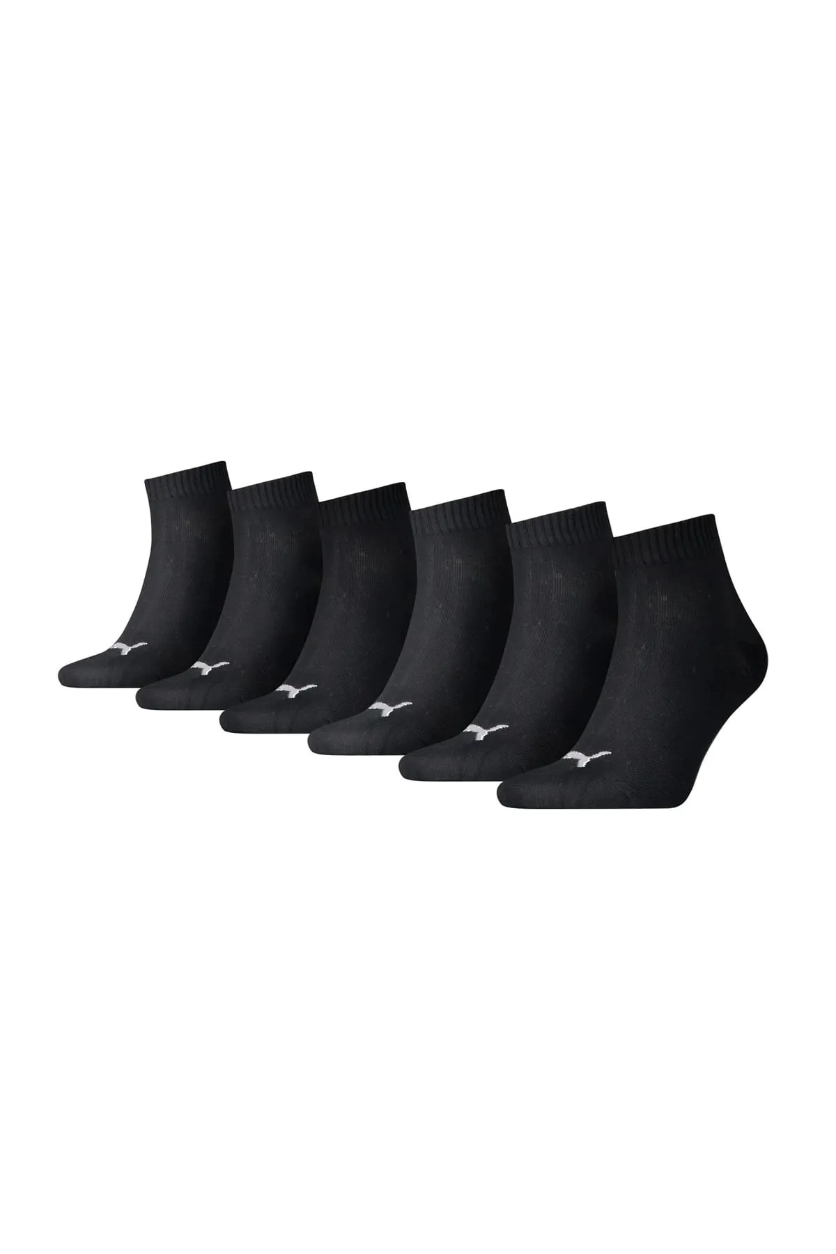 Puma  Unisex Quarter-Socken, 6er Pack - Sneaker, ECOM, Logo, uni