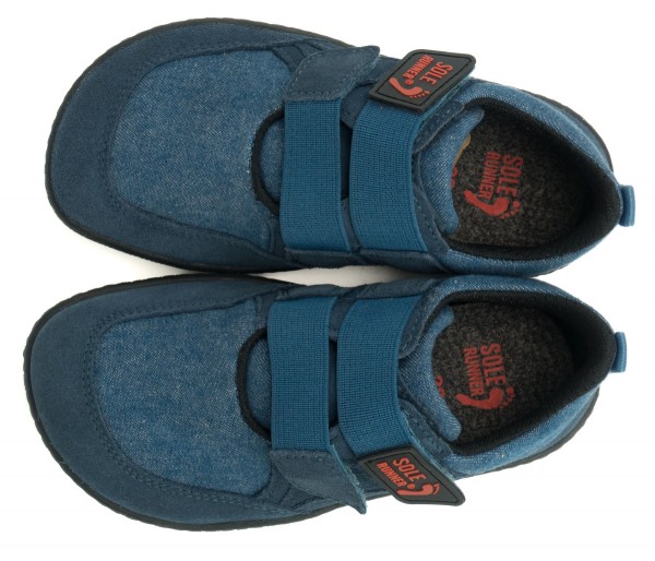 Sole Runner |k ~ Puck 2 Nubuk/Canvas ~ Blue