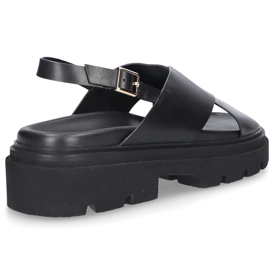 Santoni - Sandalen 59898 Kalbsleder - schwarz