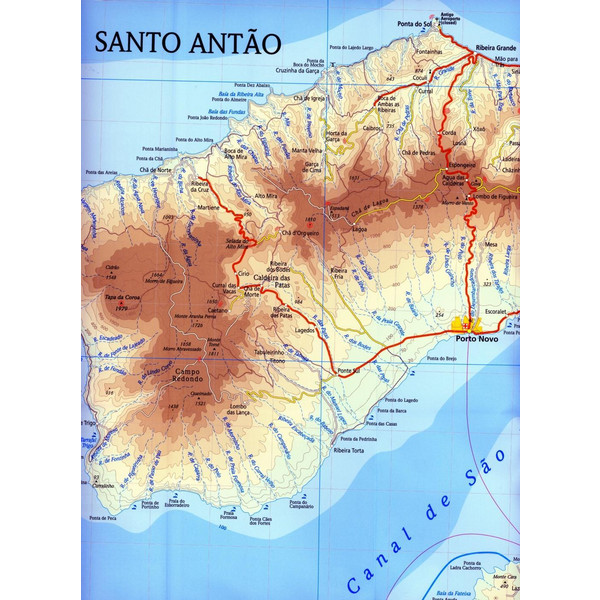 Reise Know-How Landkarte Cabo Verde 1:135.000 - Straßenkarte