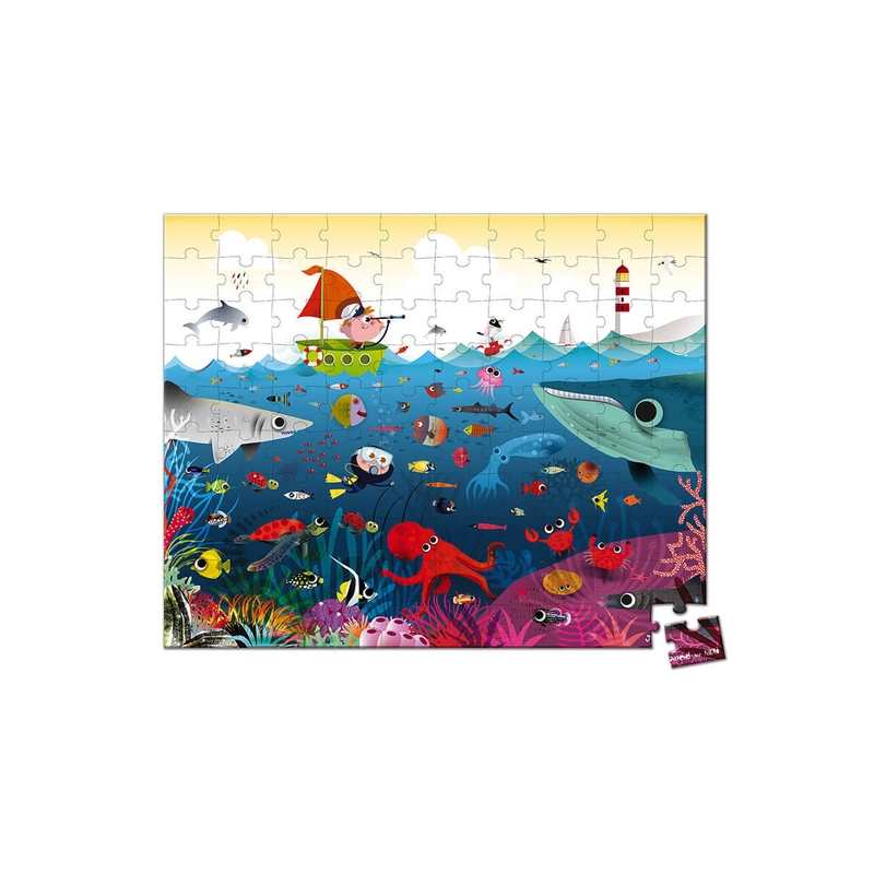 Puzzle Le monde sous marin 100 pièces