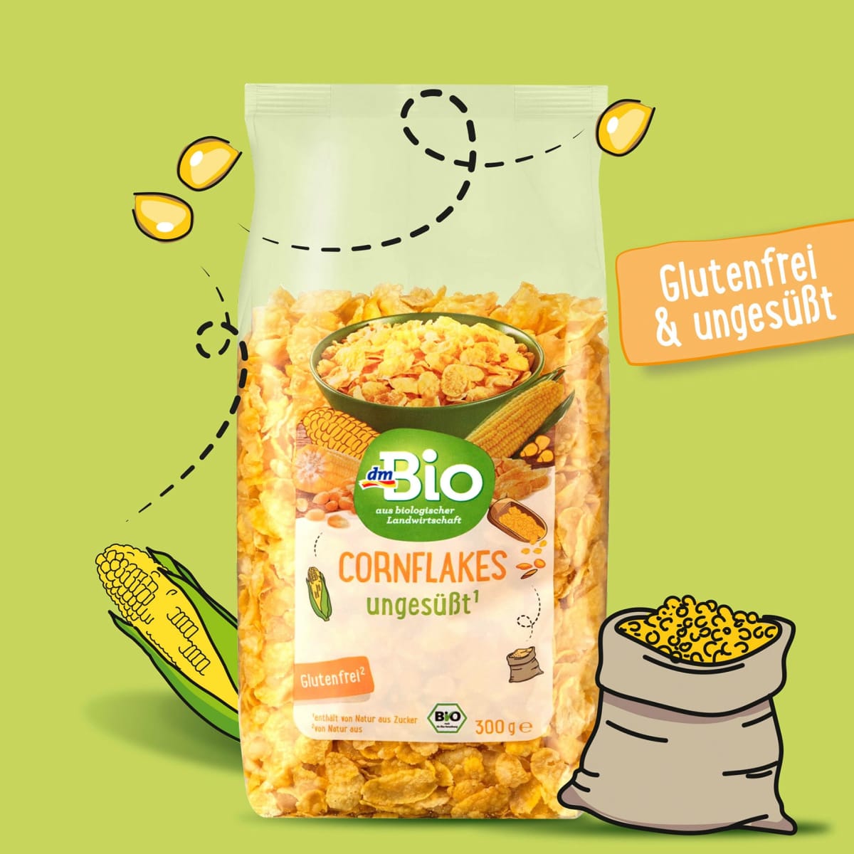 Cornflakes, ungesüßt, 300 g