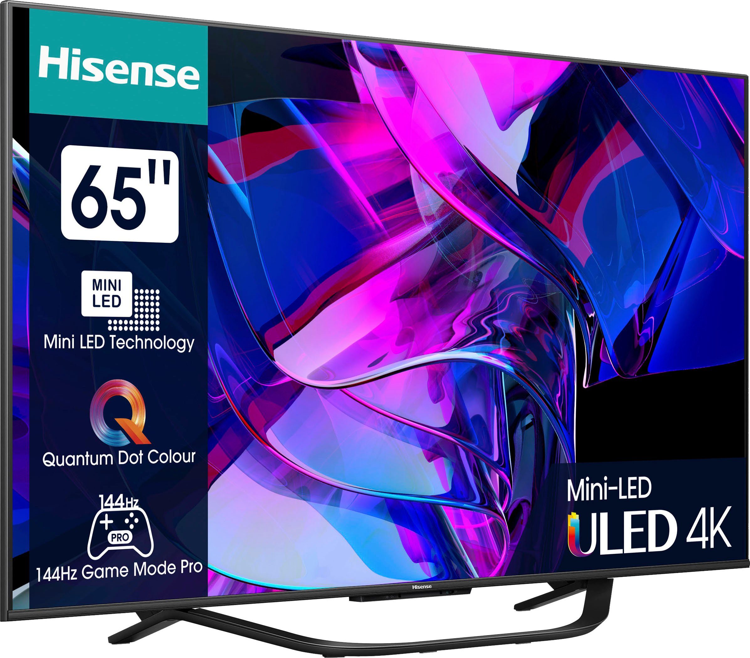 Hisense 65U7KQ Mini-LED-Fernseher (164 cm/65 Zoll, 4K Ultra HD, Smart-TV)