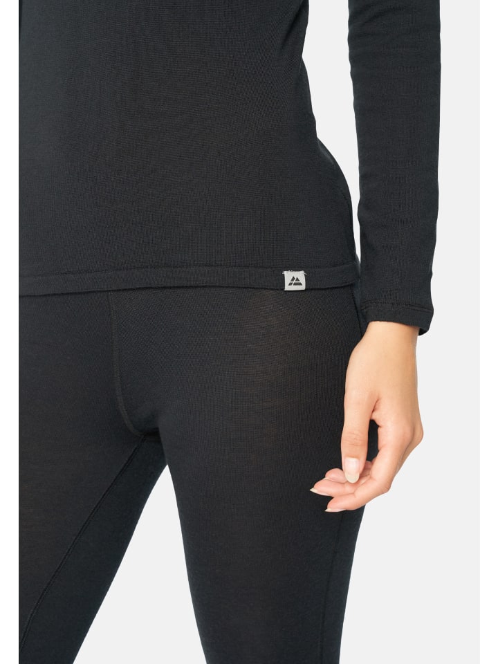 DANISH ENDURANCE Baselayer-Set Merino Baselayer in schwarz günstig kaufen