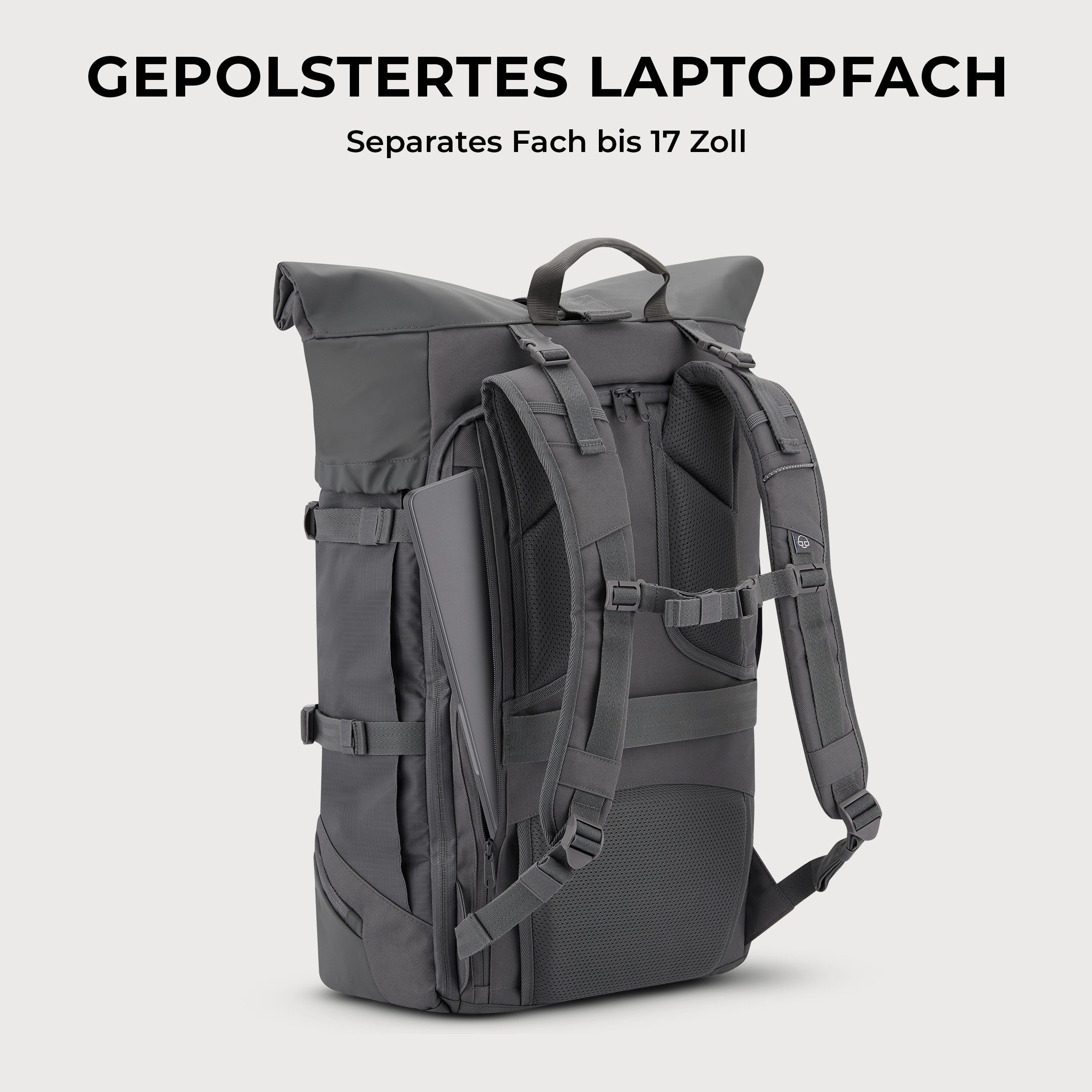 Johnny Urban Reiserucksack Travel Allen XL, Flexible Größe, mit Hüftgurt, Wasserabweisend