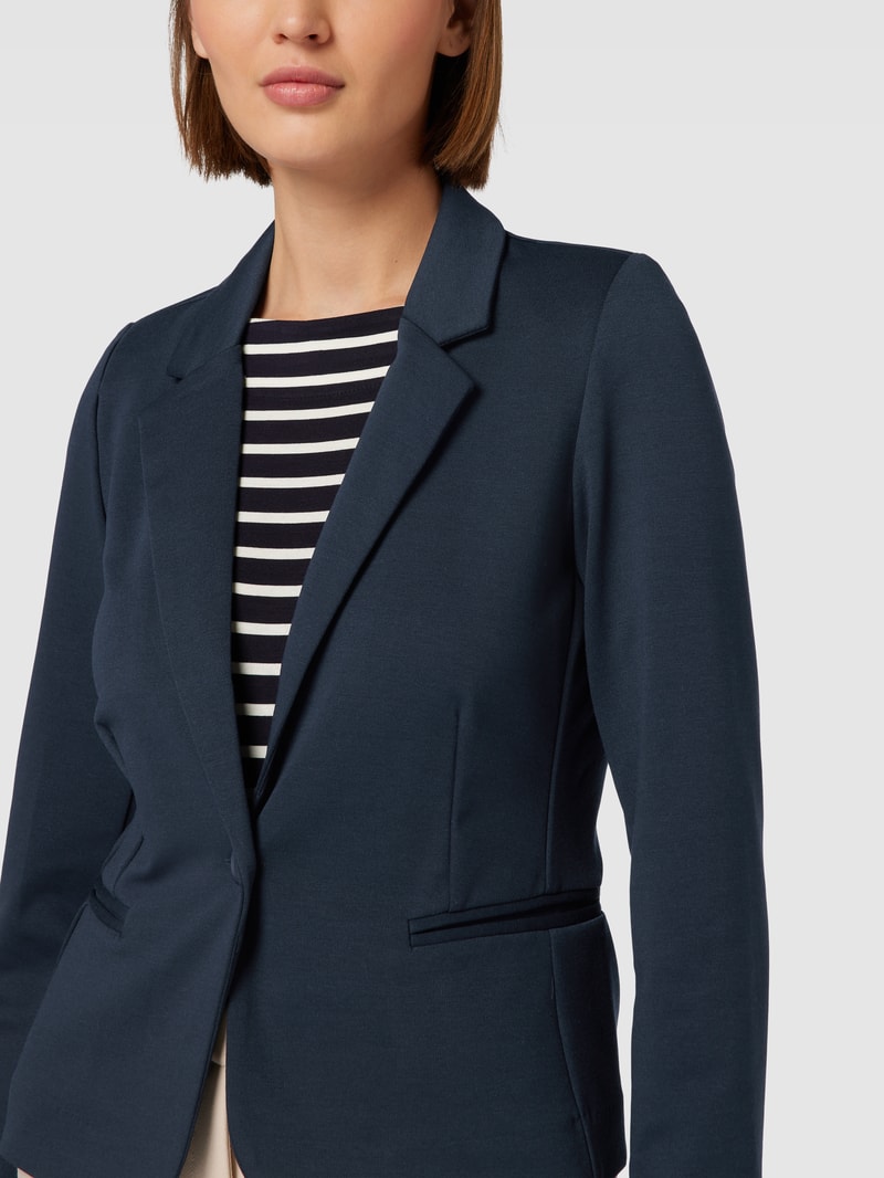Blazer mit Paspeltaschen in marineblau