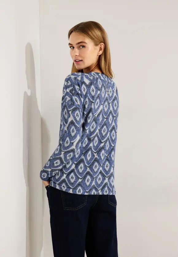 CECIL Shirt mit Rhombus Print