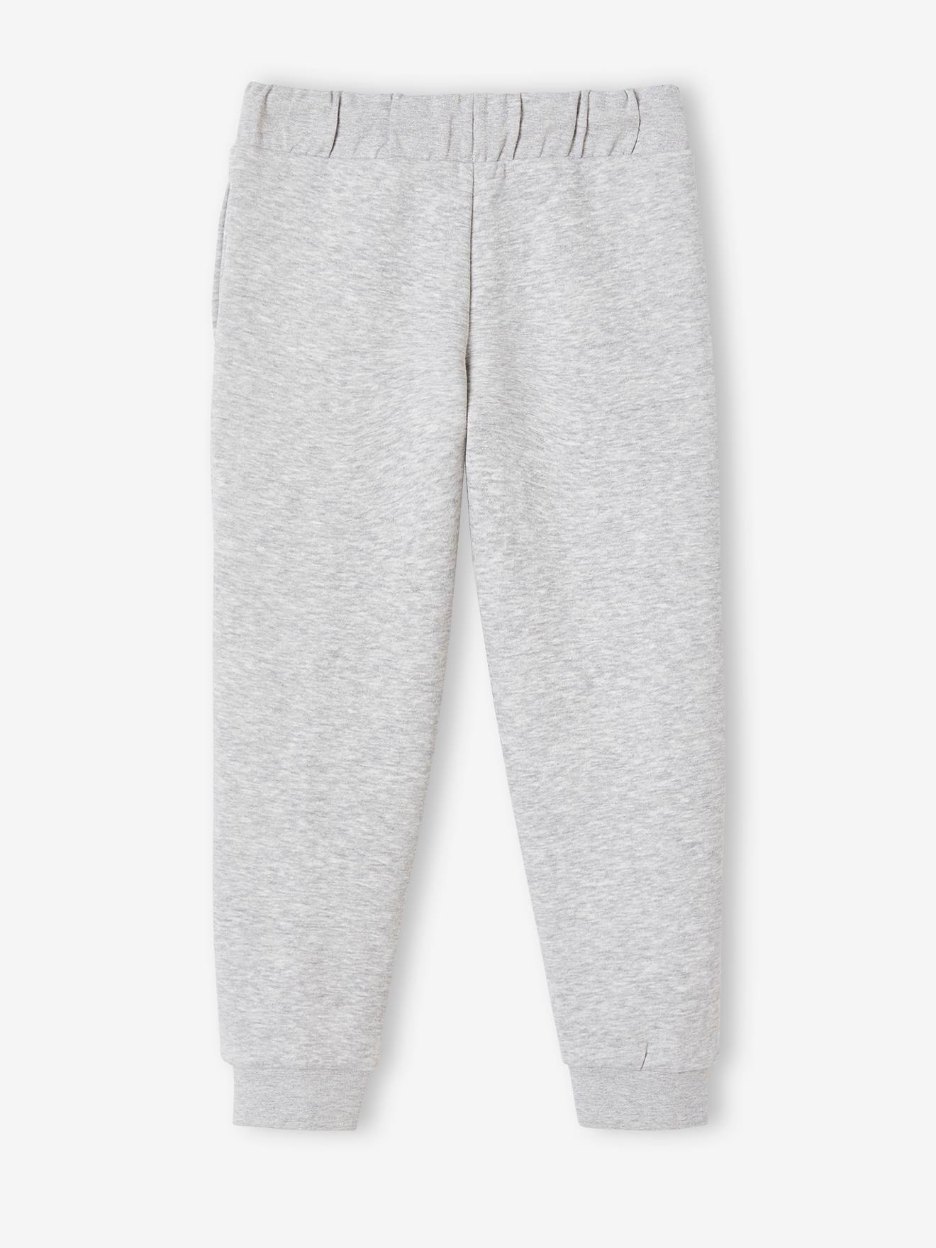 Pantalon jogging Basics fille gris clair chine