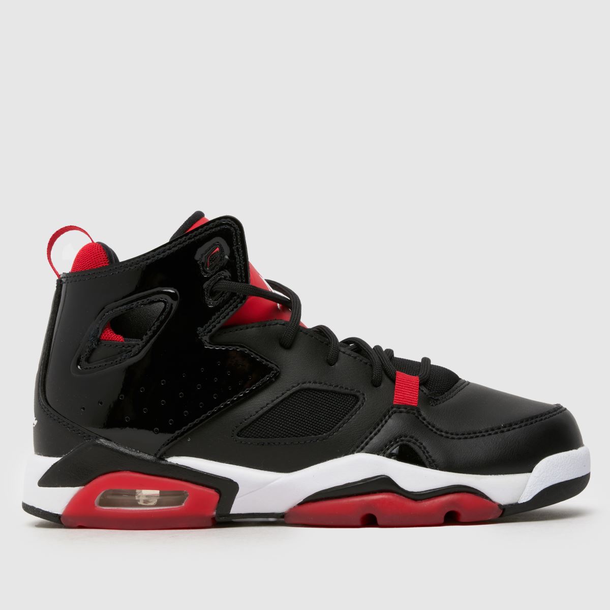 Nike Jordan svarta & röda Flight Club 91 pojkar/ungdomsskor