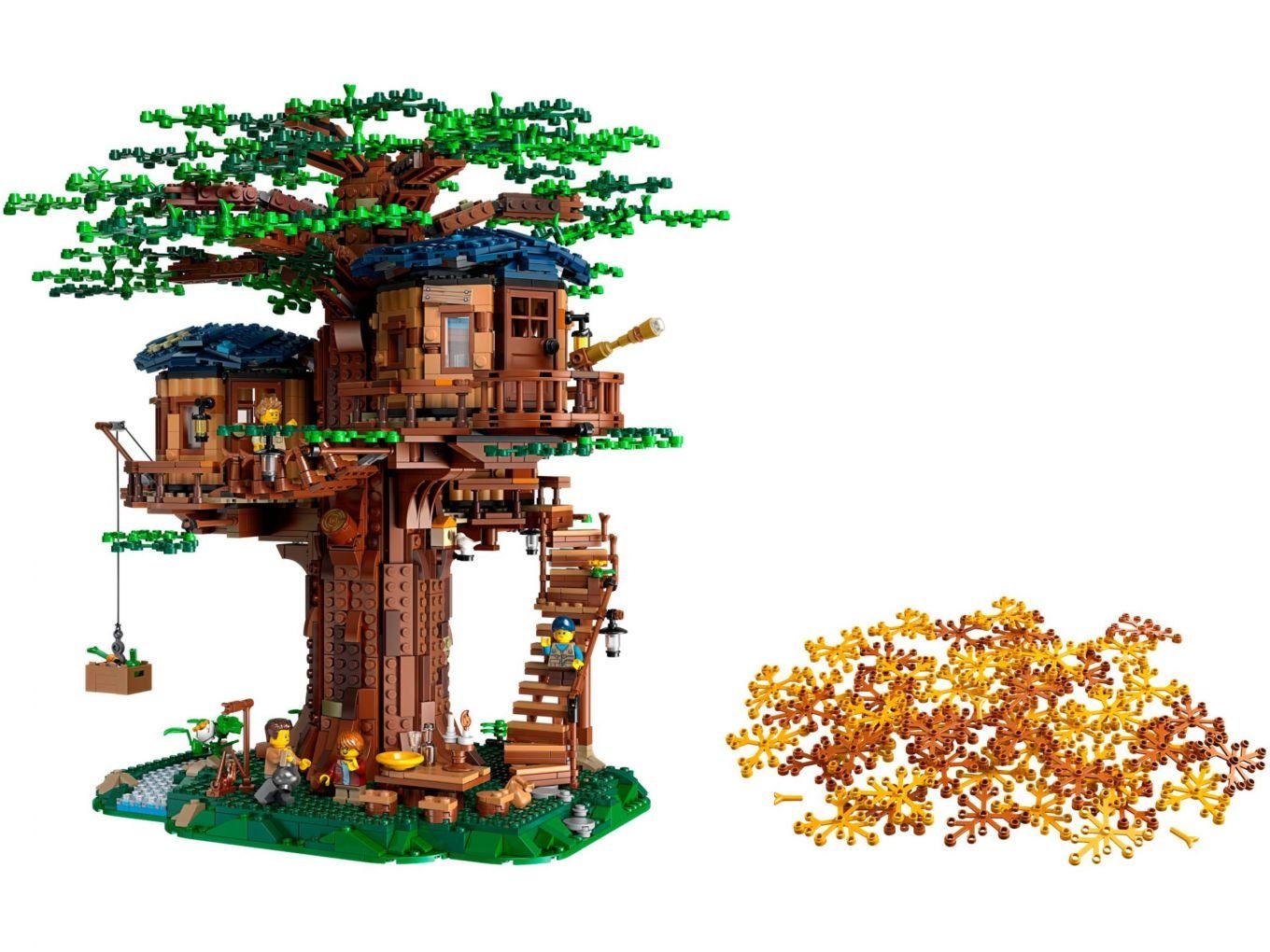 LEGO® Konstruktionsspielsteine LEGO® Ideas - Baumhaus, (Set, 3036 St)
