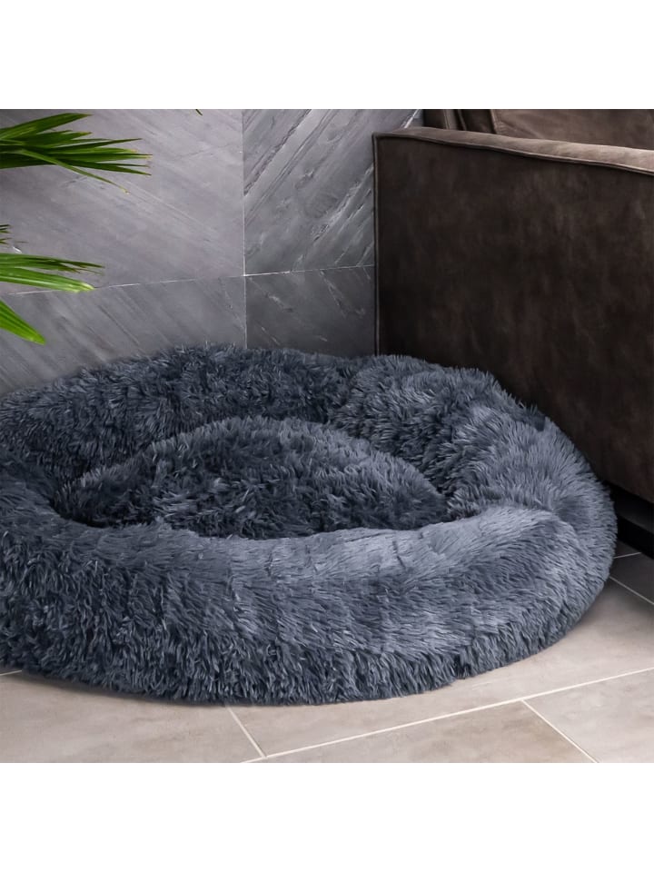 Intirilife Hundebett Katzenbett in Dunkel Grau 100cm günstig kaufen 100 cm