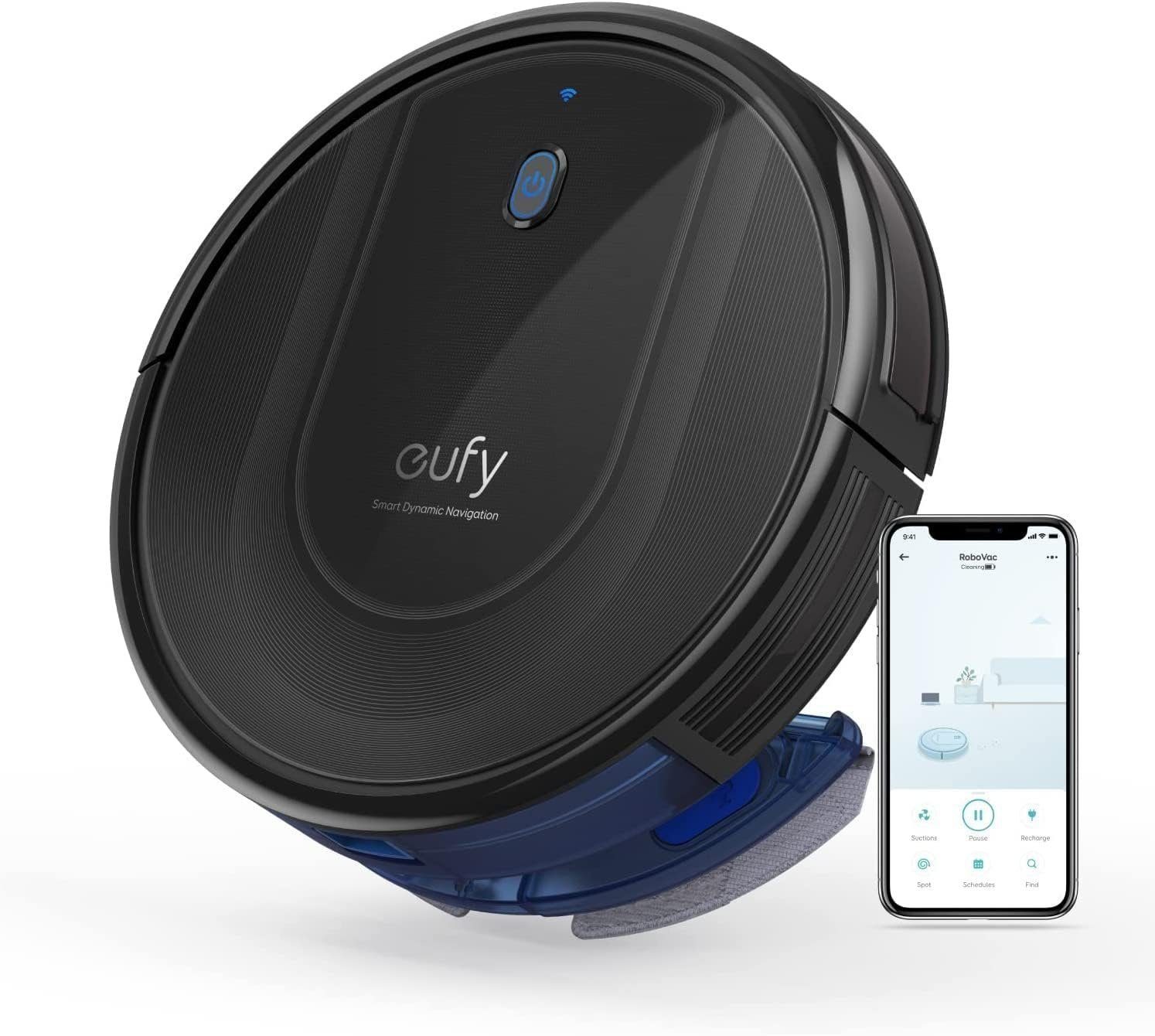 eufy Saugroboter RoboVac G10 Hybrid, mit Wischfunktion, 2000Pa Saugkraft