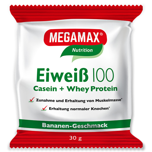 EIWEISS 100 Banane Megamax Pulver  30 g  Pulver