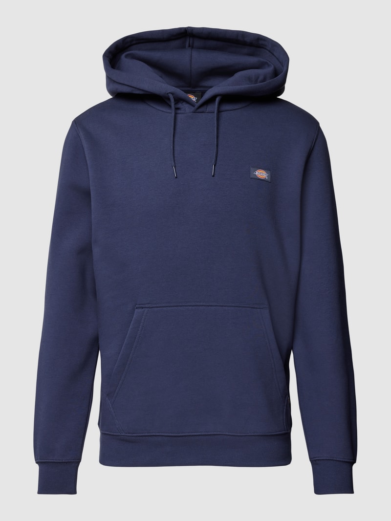 Hoodie mit Känguru-Tasche Modell 'OAKPORT' in dunkelblau