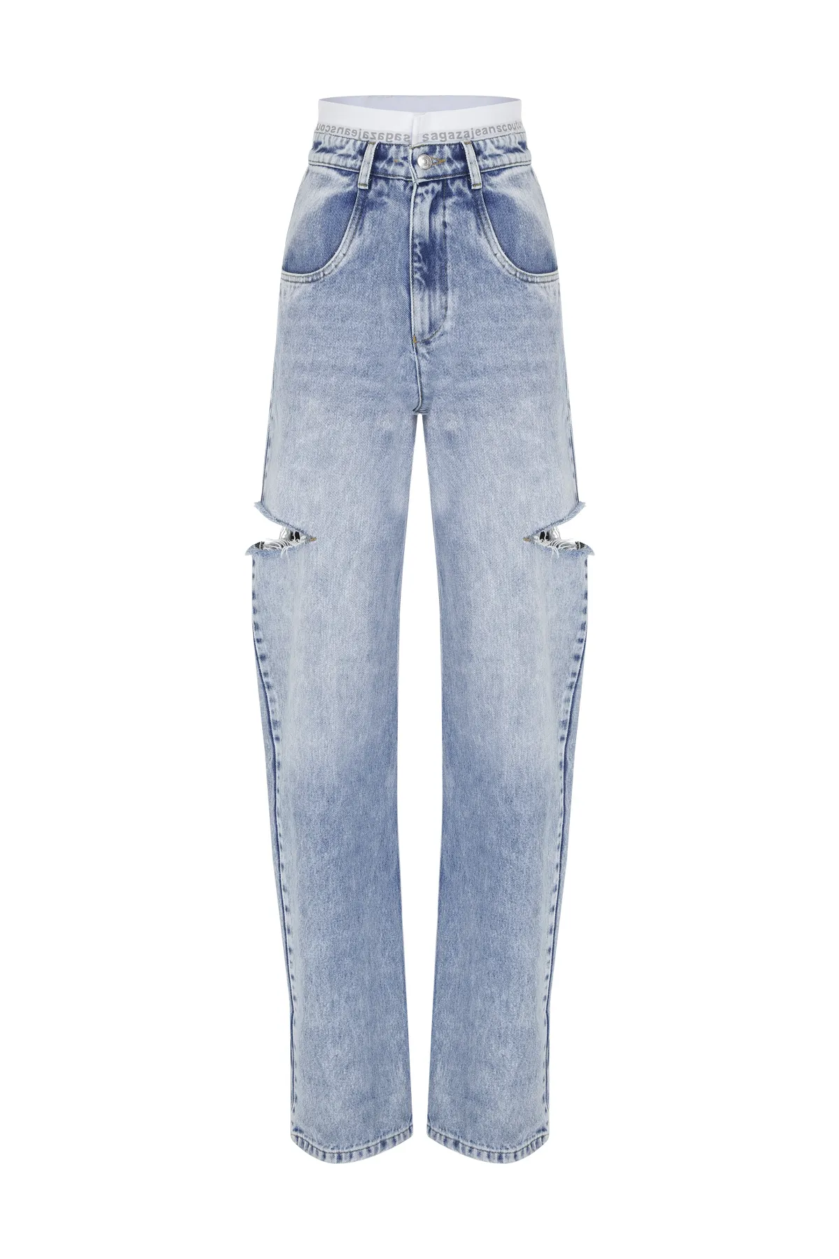 SAGAZA  Jeans - Blau - Wide Leg