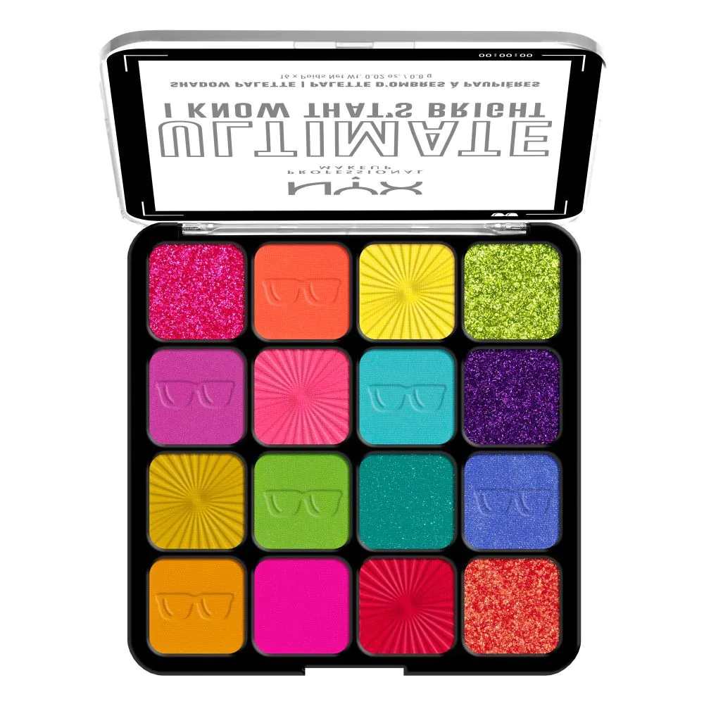 NYX Ultimate Shadow Palette I Know Thats Bright šešėlių paletė