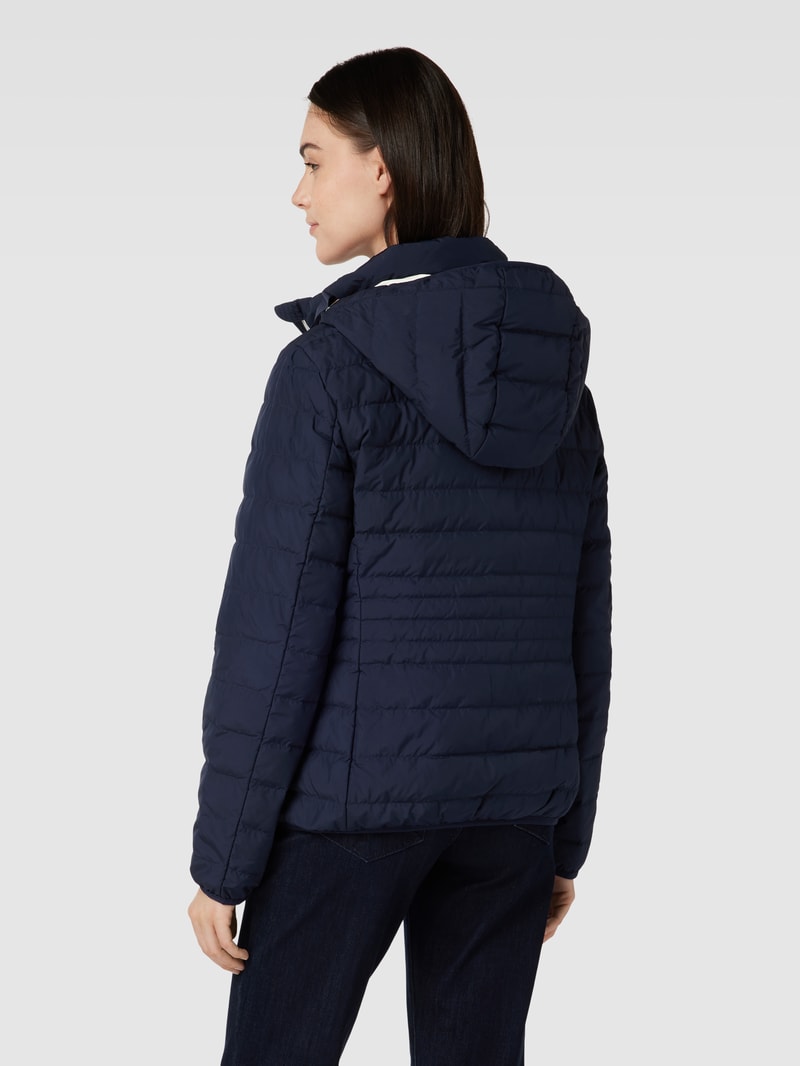 Daunenjacke mit Kapuze in dunkelblau