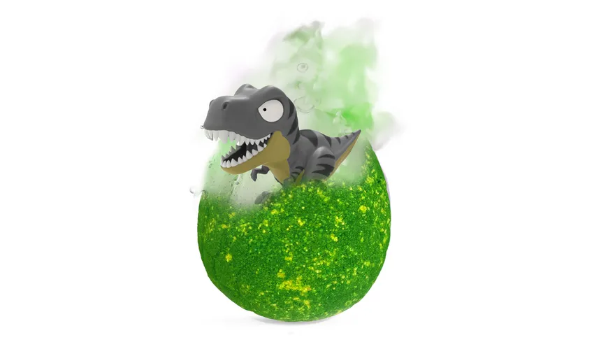 CRAZE - INKEE Dinorex Badekugel mit Himbeerduft - mit Überraschung (1 von 5 Dino-Figuren) 80 ml