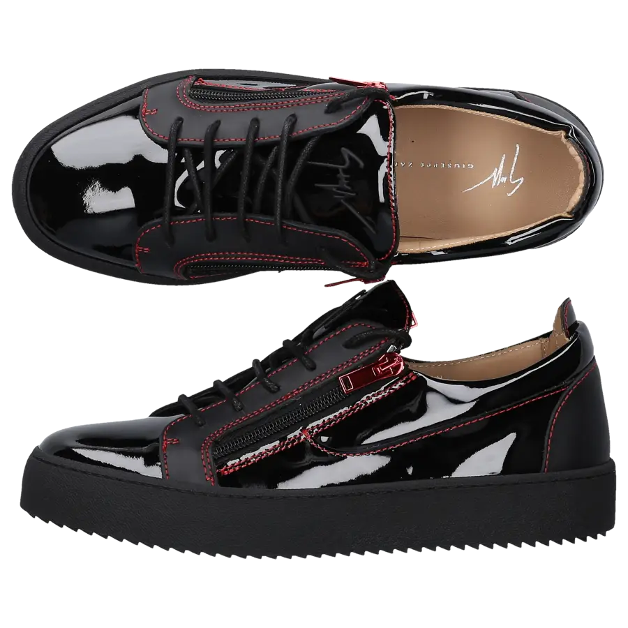 Giuseppe Zanotti - Sneaker low FRANKIE Lackleder - schwarz