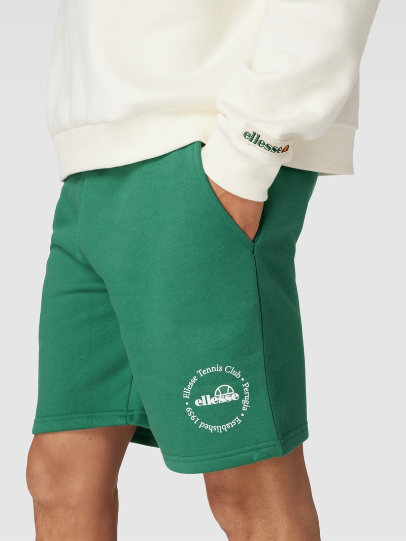 Shorts mit Label-Details Modell 'Fontansa' in grün