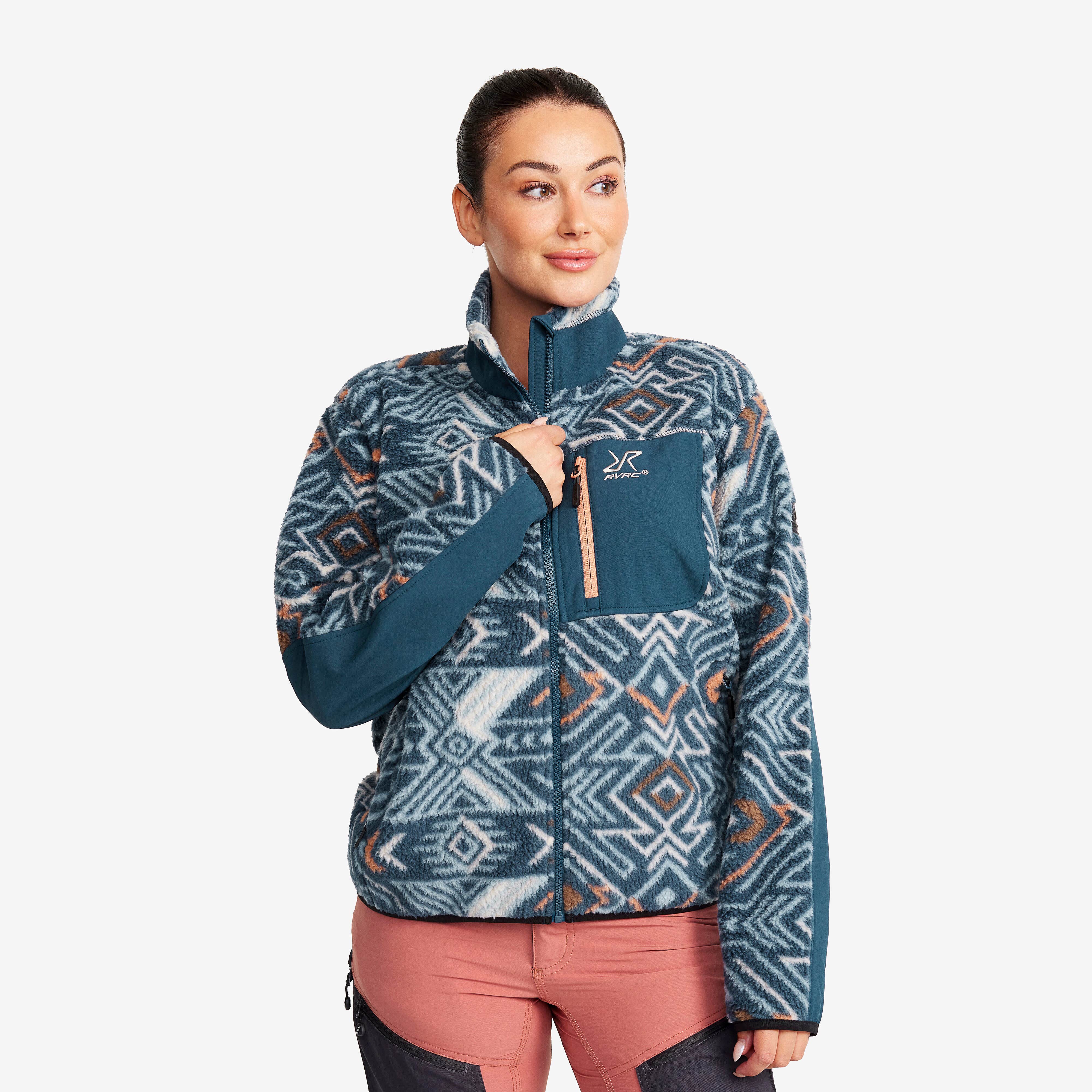 High Pile Fleece Femme Moonlit Ocean