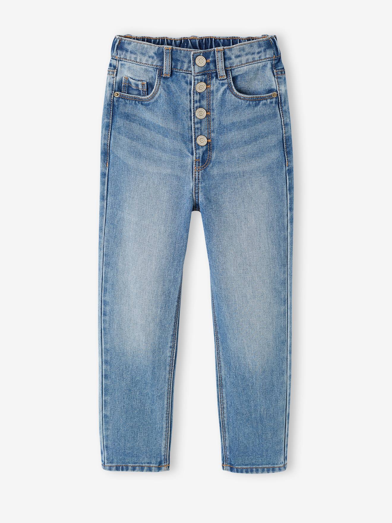 Jean Mom fit MorphologiK fille tour de hanches FIN stone