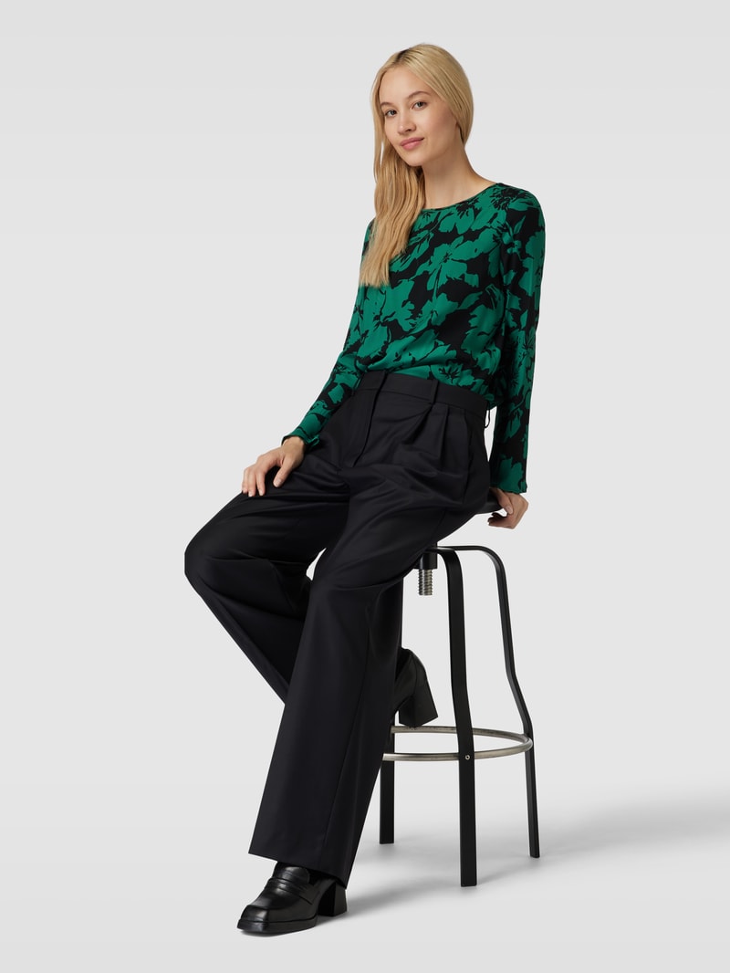 Blusenshirt aus Viskose Modell 'GALLERIA' in schwarz