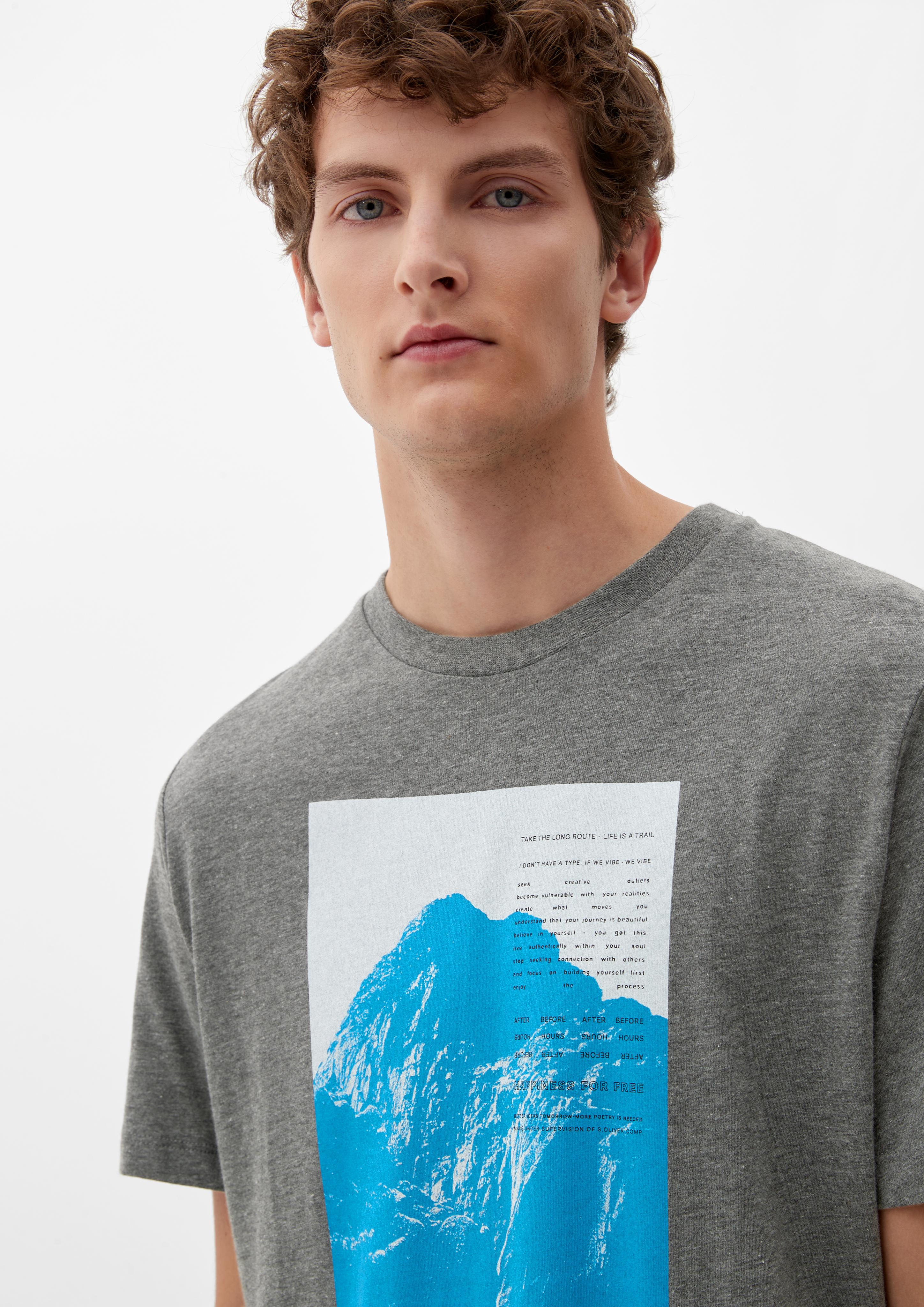 T-Shirt aus Baumwoll-Viskose-Mix  2119129-97D1