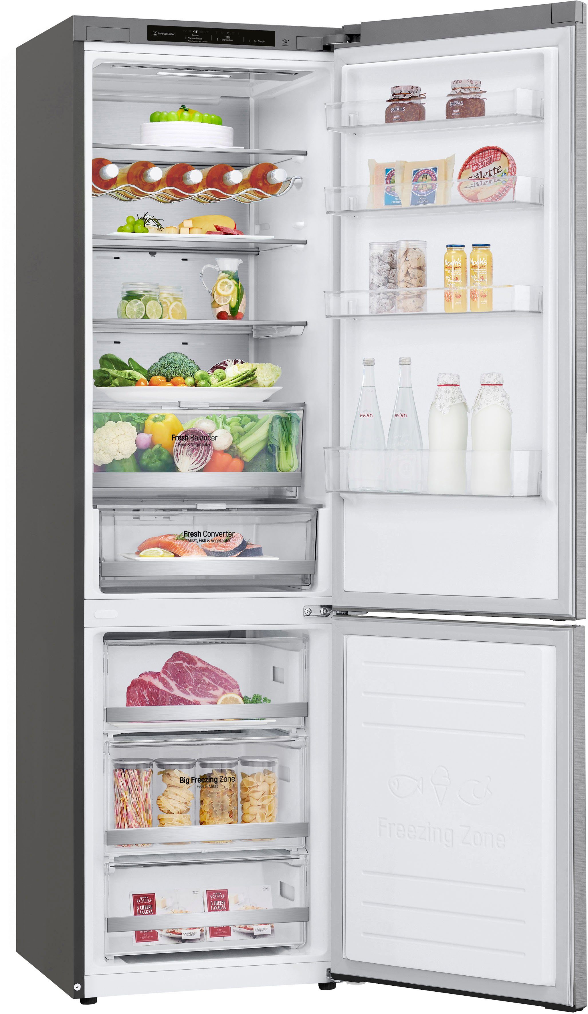 LG Kühl-/Gefrierkombination GBB92STBAP, 203 cm hoch, 59,5 cm breit
