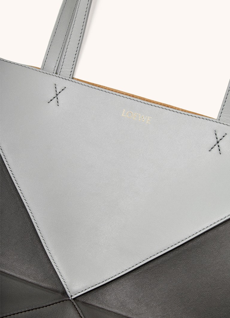 LOEWE Puzzle Fold vidēja izmēra iepirkumu soma no teļādas