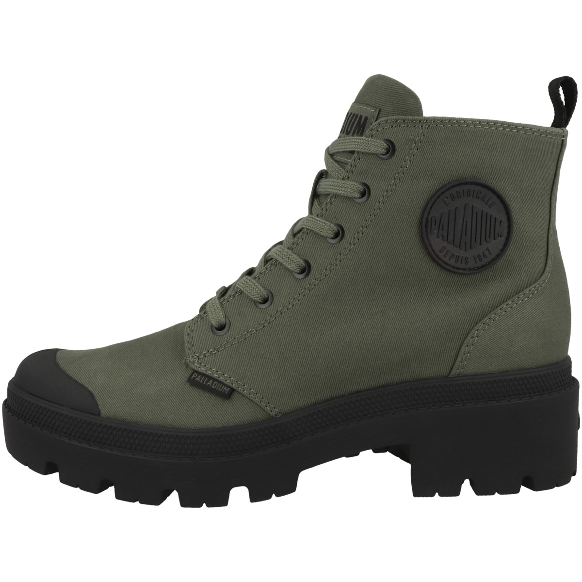 Palladium Pallabase Twill Schnürboots dunkelgruen