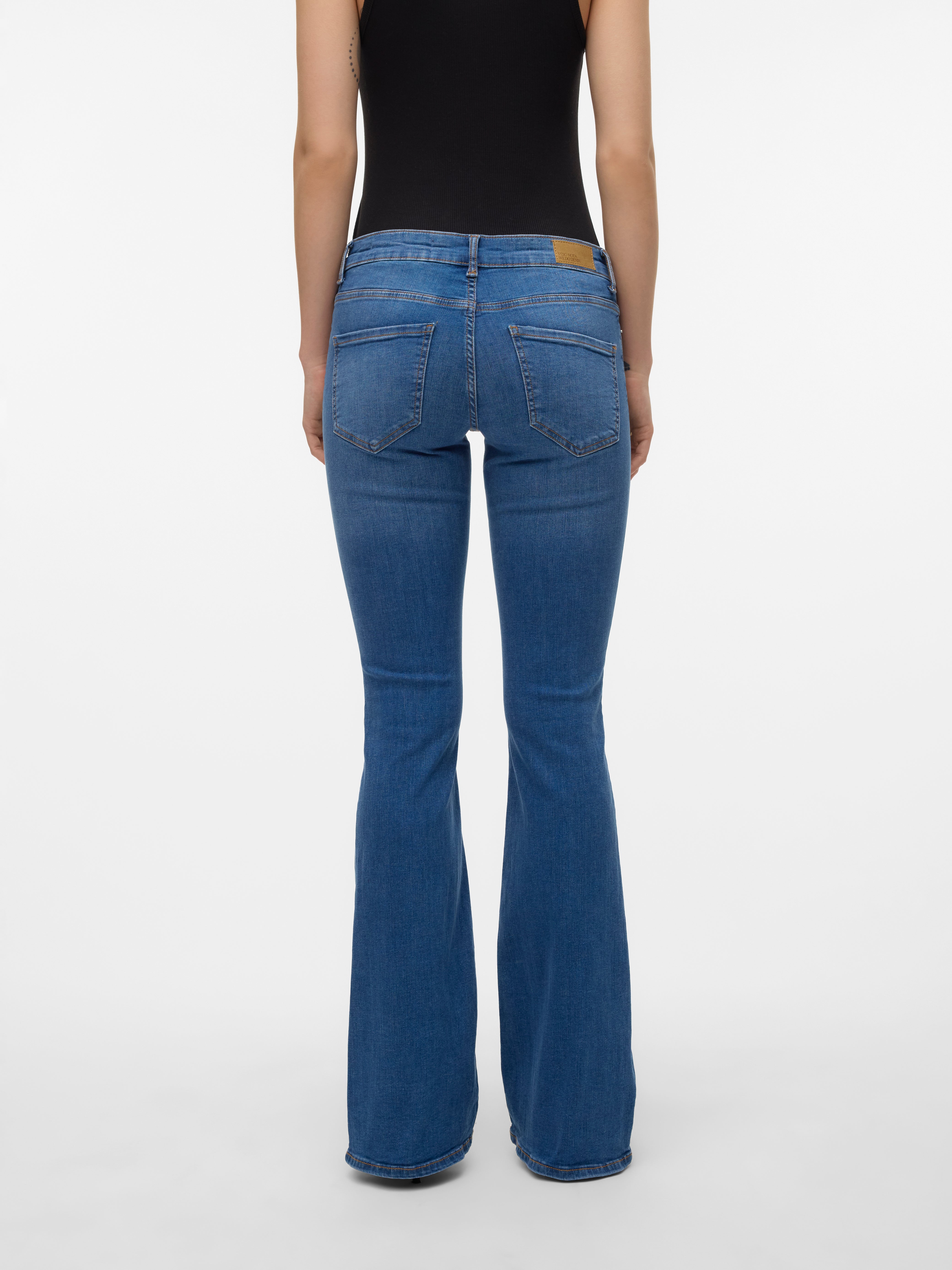 VMSIGI Niedrige Taille Ausgestellt Jeans