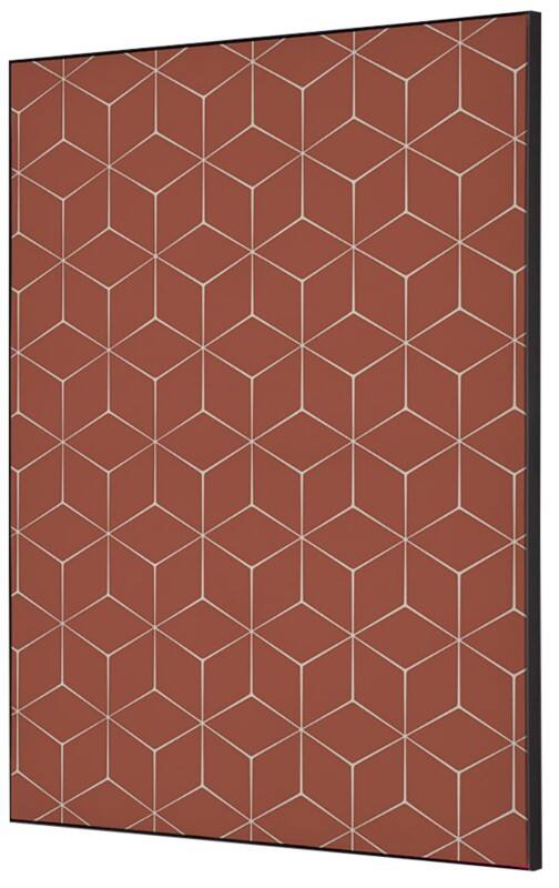SHOWDOWN Textile Wanddekoration Hexagon Mehrfarbig Aluminium