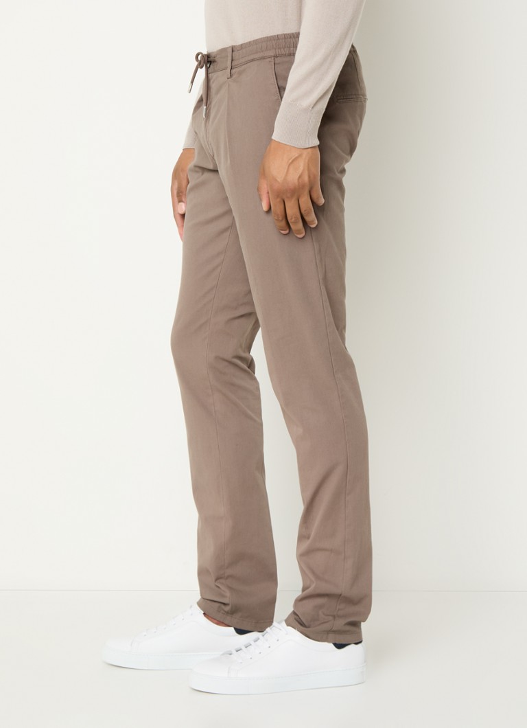 Pantaloni chino slim-fit Profuomo con texture a coste e tasche interne
