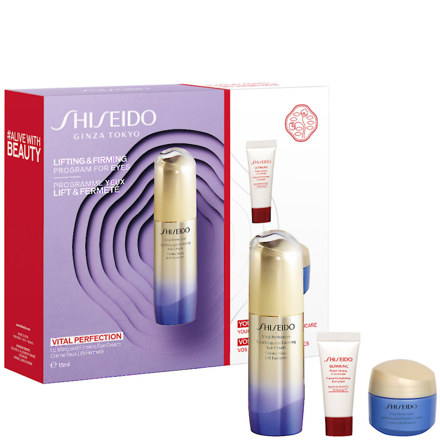 Shiseido Vital Perfection Coffret Yeux Lift et Fermeté