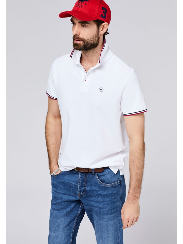 Polo Sylt Poloshirt in Weiß günstig kaufen