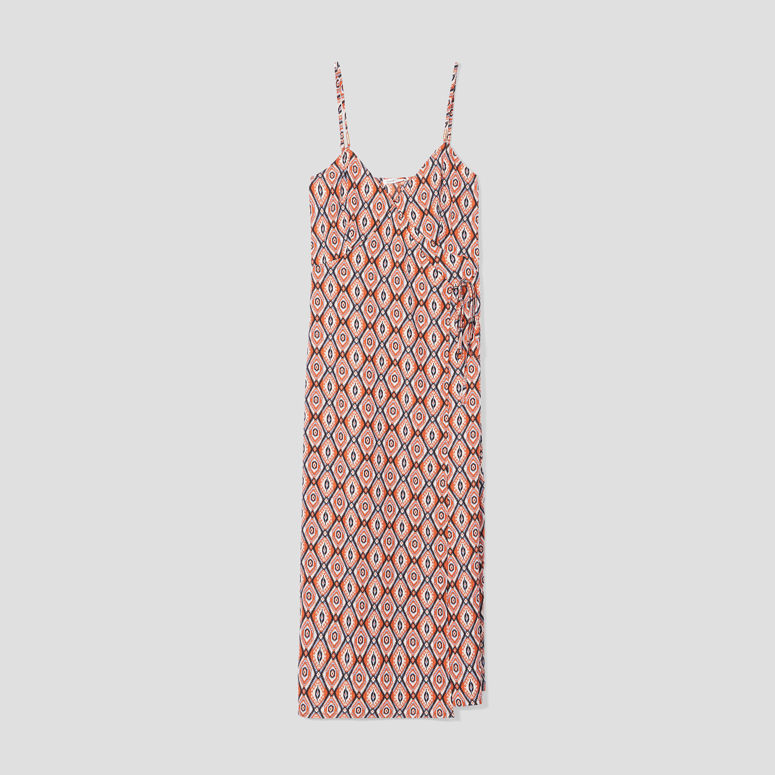 Robe longue portefeuille beige femme | Cache Cache