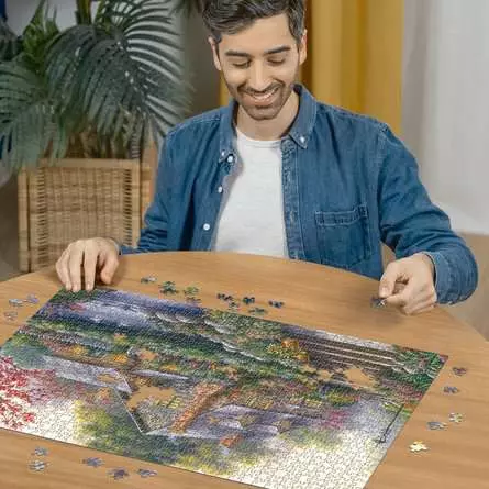 Puzzle 1000 Teile - Romantisches Cottage