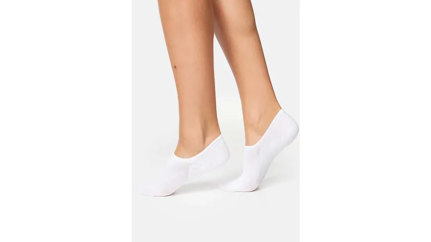 NUR DIE Damen Sneaker Füßlinge 920 weiss