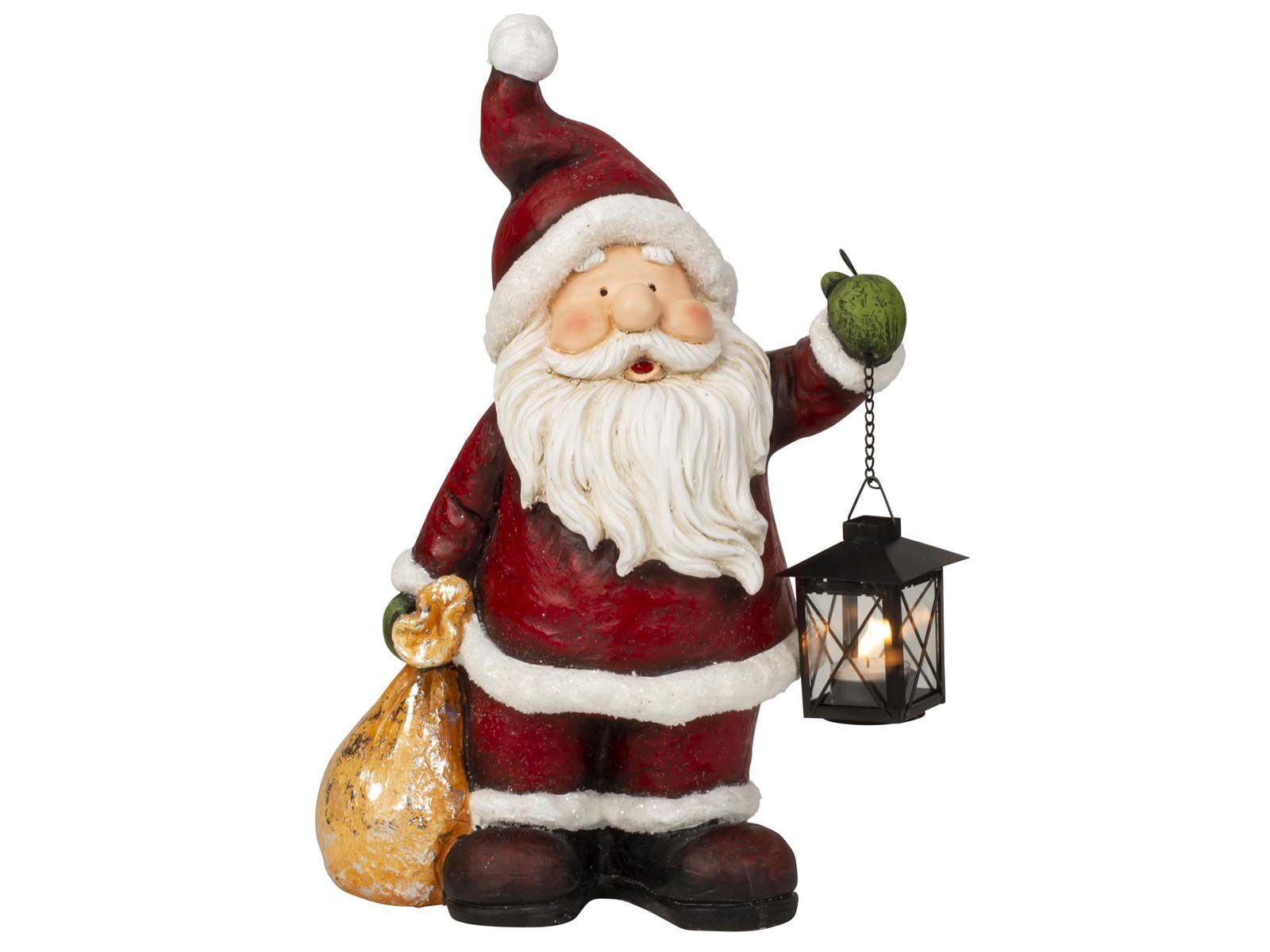 Mel-O-Design Weihnachtsmann 5904 Weihnachtsmann stehend mit Laterne (1 St), Teelichhalter