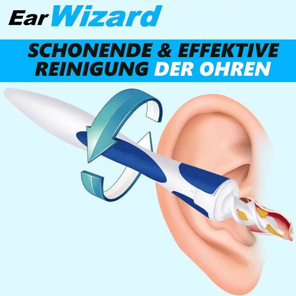 MAVURA Ohrenreiniger EarWizard Ohrenschmalz Entferner Ohren Reiniger Spirale, Ohrwachsentfernung Wattestäbchen Ersatz