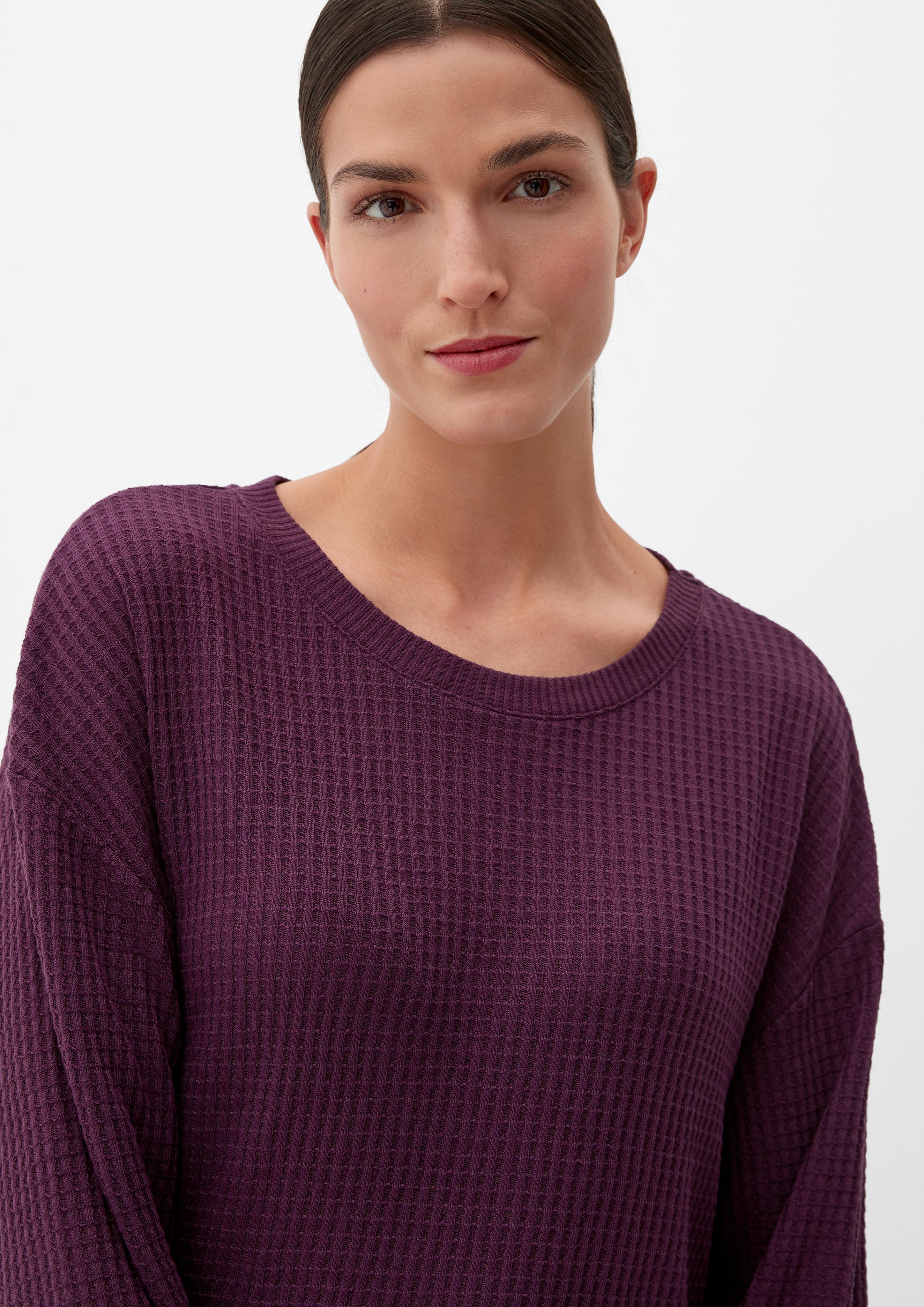Pyjamaoberteil aus Waffelpiqué  6007792-4900