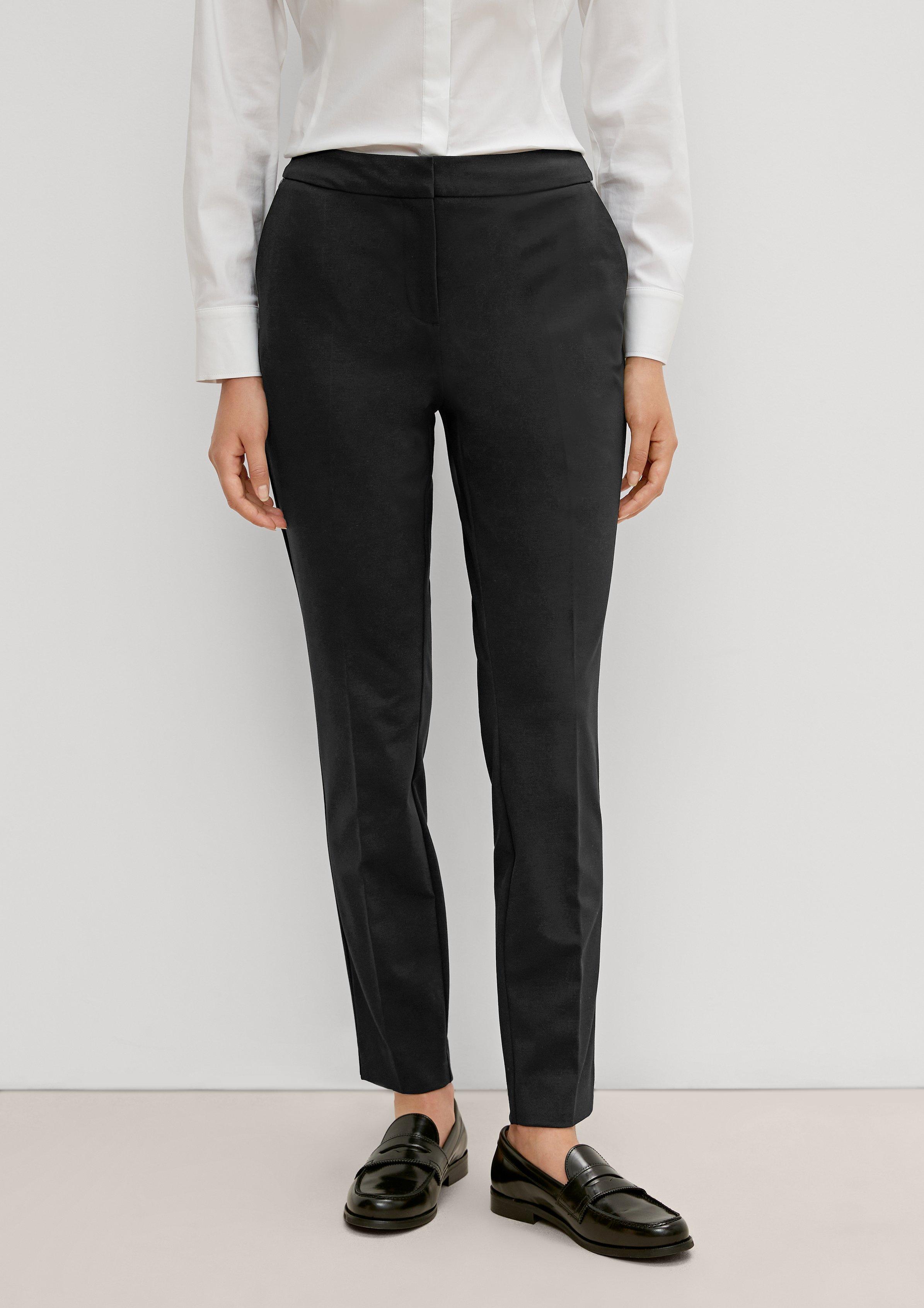 Relaxed: 7/8-Hose in schlichtem Design - schwarz