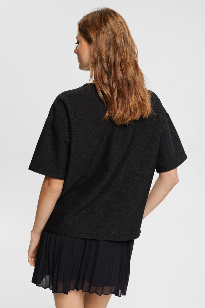 Oversize-T-Shirt mit Glitzereffekt