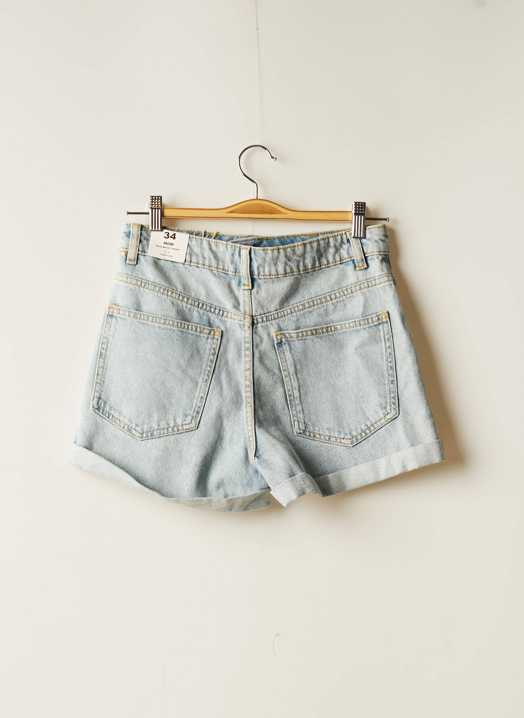 Mango Shorts 1 Femme couleur bleu