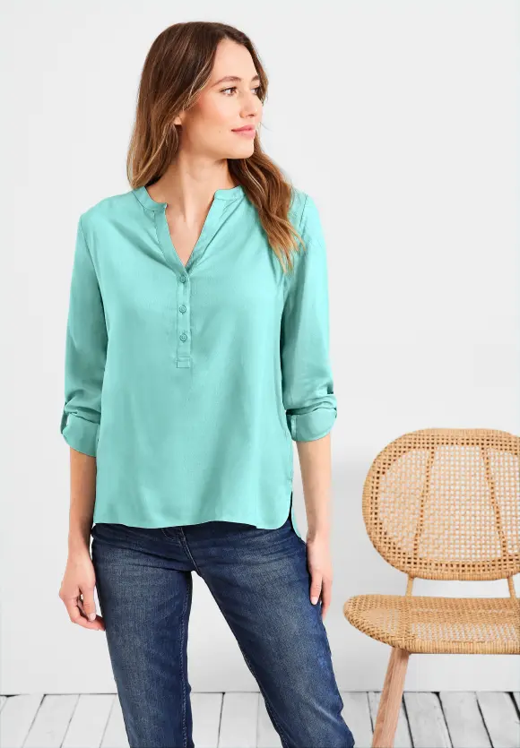 CECIL Bluse in Unifarbe