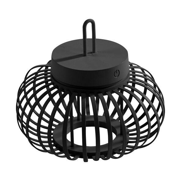 LED-Akku-Tisch- und Bodenleuchte Korga, schwarz, ⌀ 25 cm